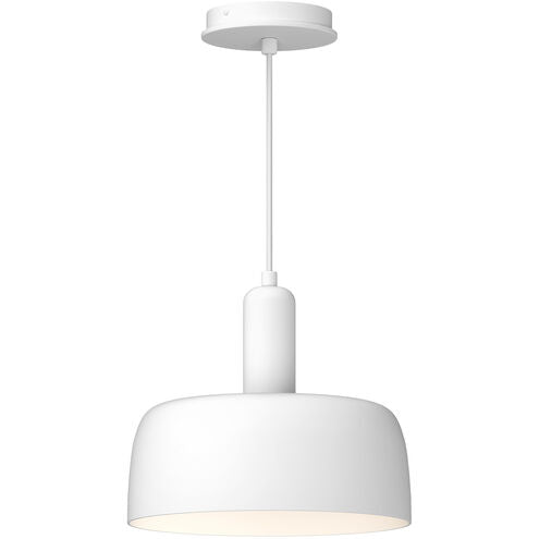 Alora Mood PD427710WH Adriano 1 Light 10.63 inch White Pendant Ceiling Light