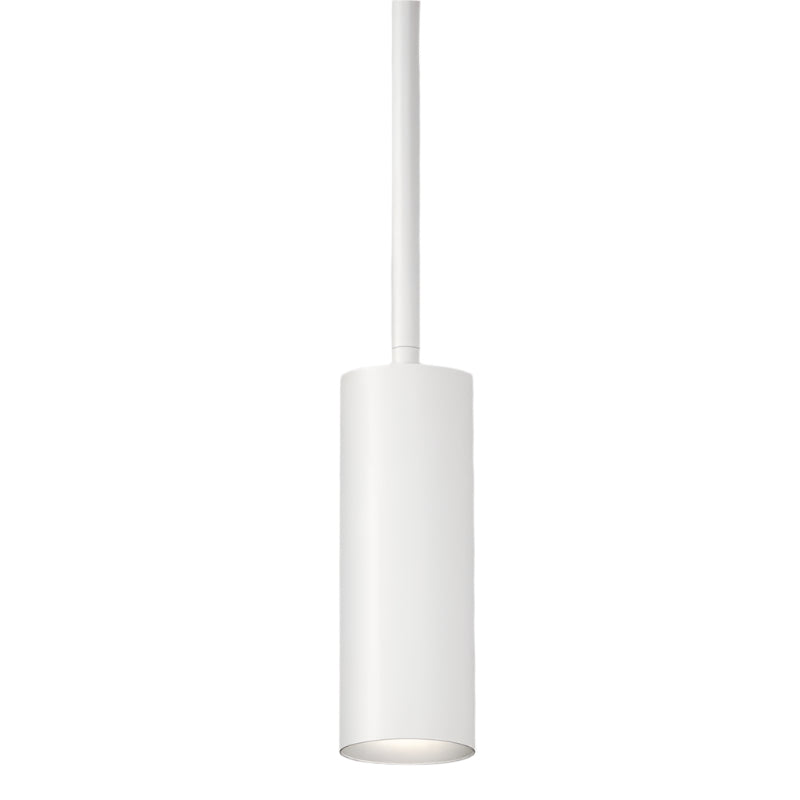 CSL Lighting LP2-20-35-50-WT-5-S-ST 2.5" Stem Mount LED Cylinders Pendant - CCT 3500K - Semi Gloss White