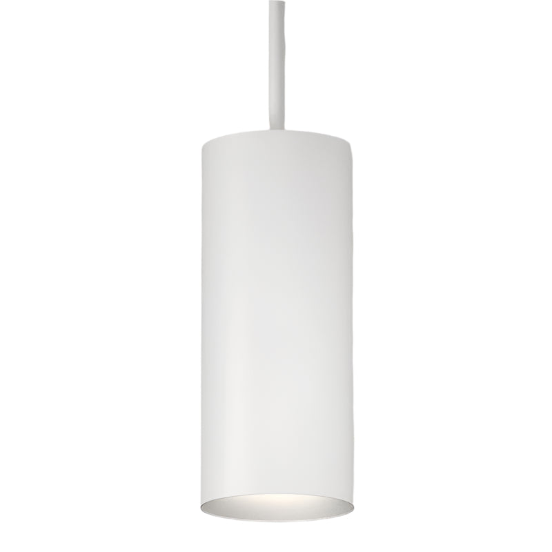 CSL Lighting LP5-50-30-50-WT-3-S-ST 5" Stem Mount LED Cylinders Pendant - CCT 3000K - Semi Gloss White