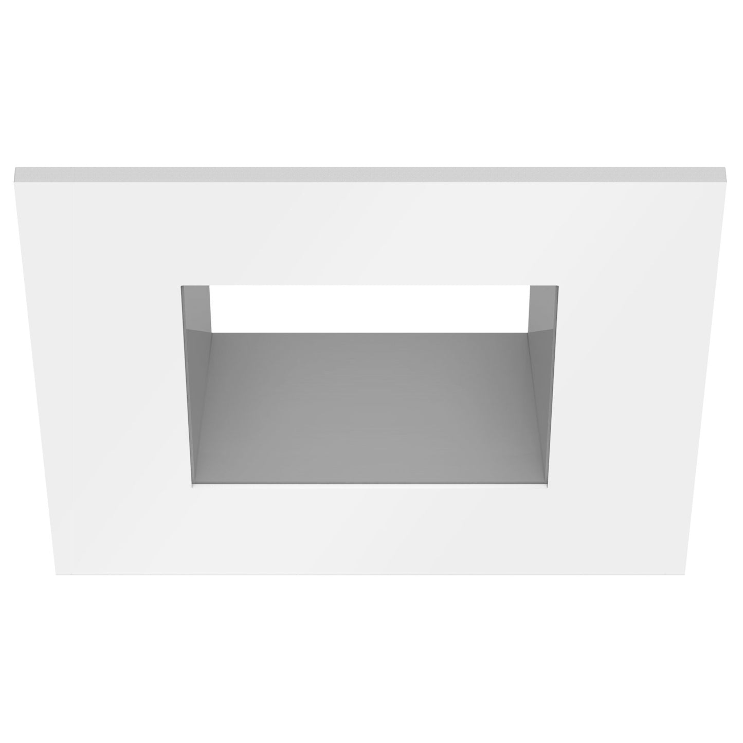 CSL Lighting ED3-SFSTSW ECO 3IN Square Fixed Downlight Trim White/Silver