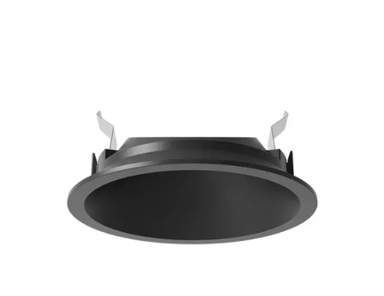 DMF Lighting X2TRASBKMF X-Series 2" Round Adjustable Beveled Micro-Flange Trim - Black