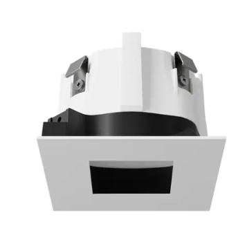 DMF Lighting X2TSDPWHFL X-Series 2" Square Pinhole Flangeless Trim, White Finish