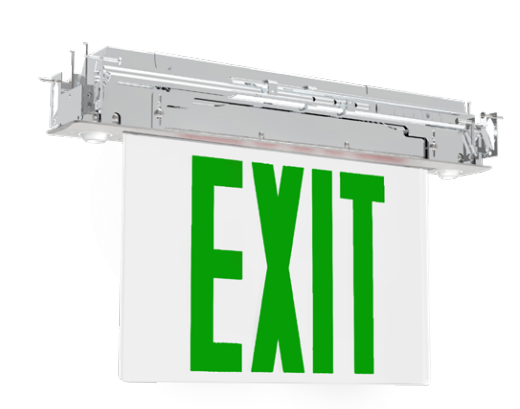 Westgate XTN-ELR-CL-1G-EM Edgelit Selectable Red/Green Exit Sign 120-277V