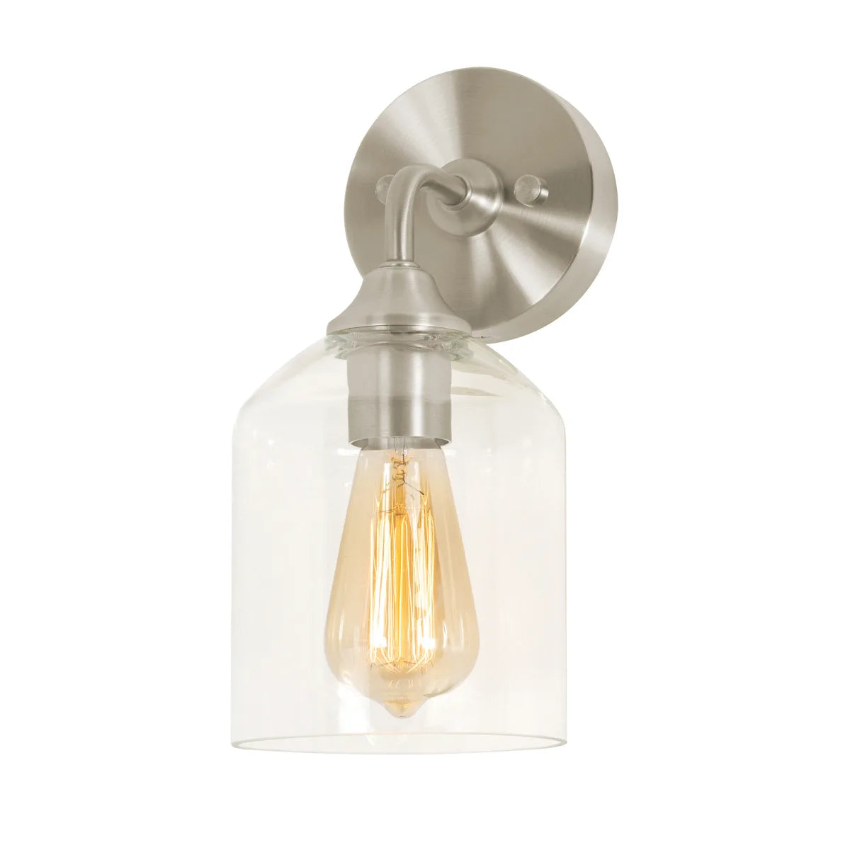 AFX Lighting WMMS0611MBSN 60W LED William Wall Sconce Light, 1-Light, E26, Nickel