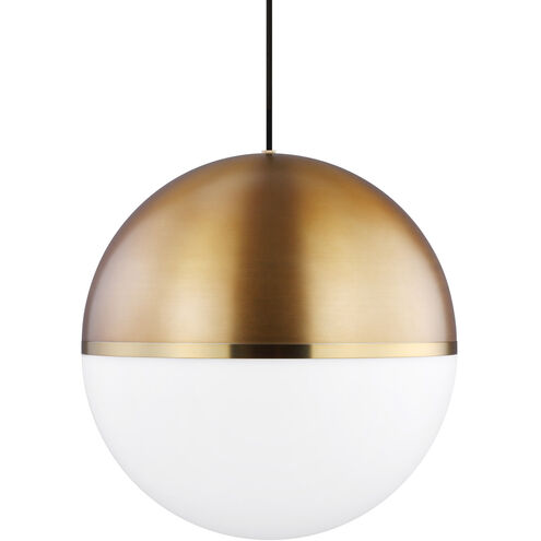 Visual Comfort Architectural 700TDAKV13RBR Modern Sean Lavin Akova Grande 1 Light 13.7 inch Aged Brass/Bright Brass Pendant Ceiling Light in Incandescent