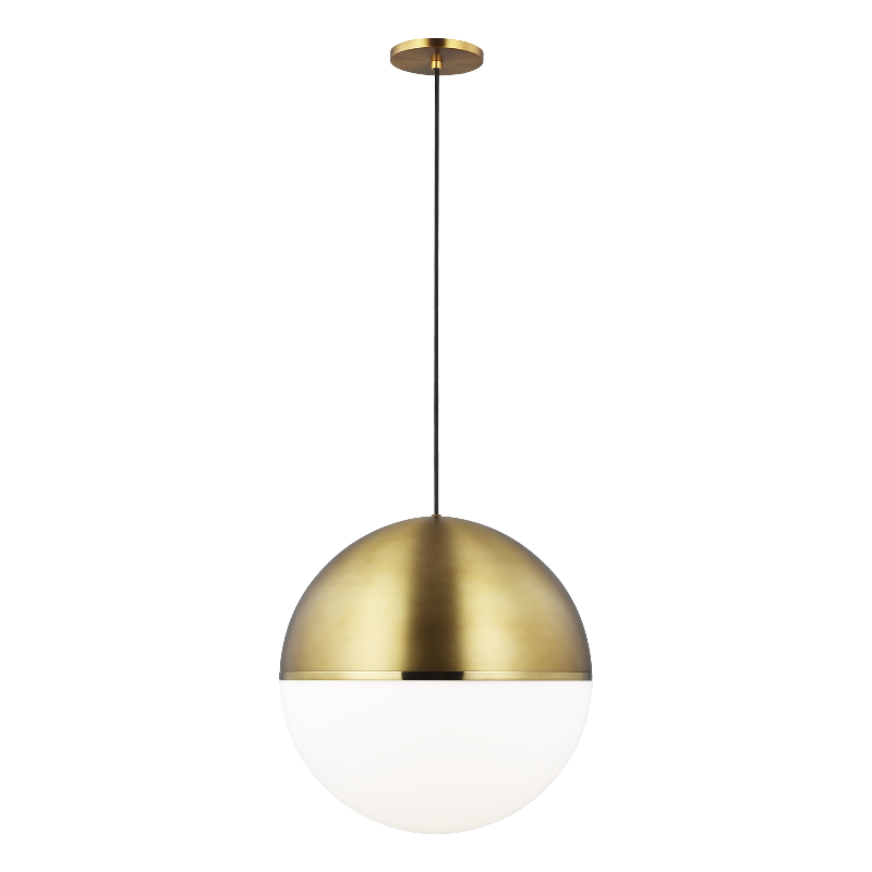 Visual Comfort Architectural 700TDAKV18RBR-LED927 Modern Sean Lavin Akova LED 18 inch Aged Brass/Bright Brass Pendant Ceiling Light