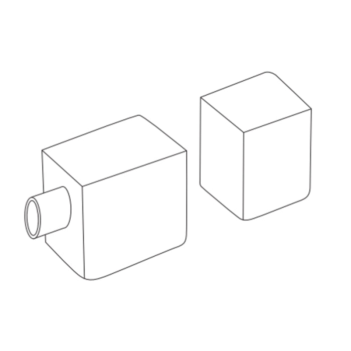 Alloy LED AL-02-71-9961-DS Radialux Neon 100 SB RGBW - Silicone End Caps - Straight Side - 1 Pair Pack