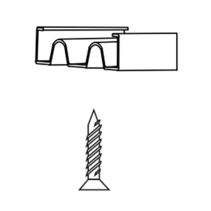 Alloy LED AL-50-33-9986-AL SurfaFlex 1 - Metal Mounting Clips/Screws - 5 Pack