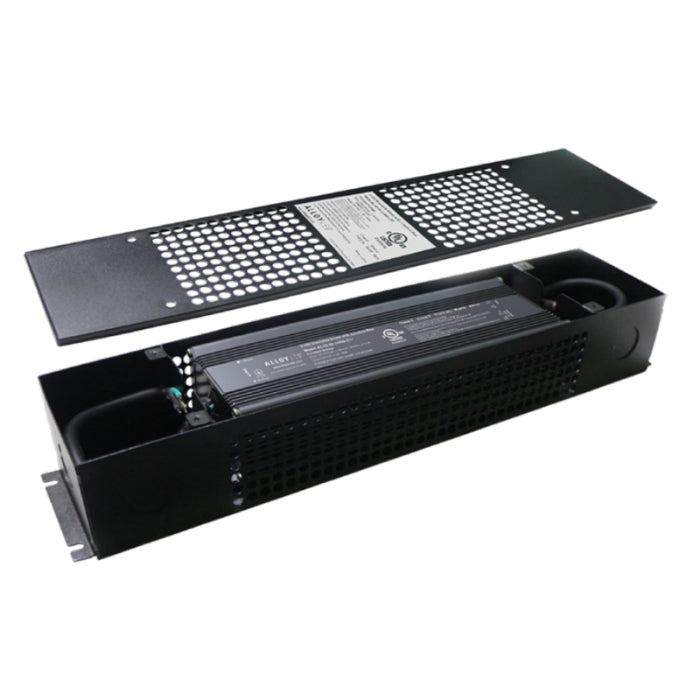 Alloy LED AL-98-06-24200-277 0-10V Dimmable Driver - ETL Listed Junction Box - 24V Output - 120-277V Input - 200W