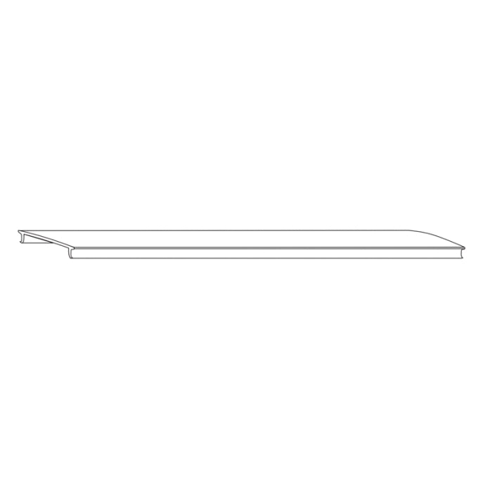 Alloy LED AL-82-01-9902-FRT Polymer Channel - Low-Profile Surface-Mount - Frosted Diffuser Cover - 4'