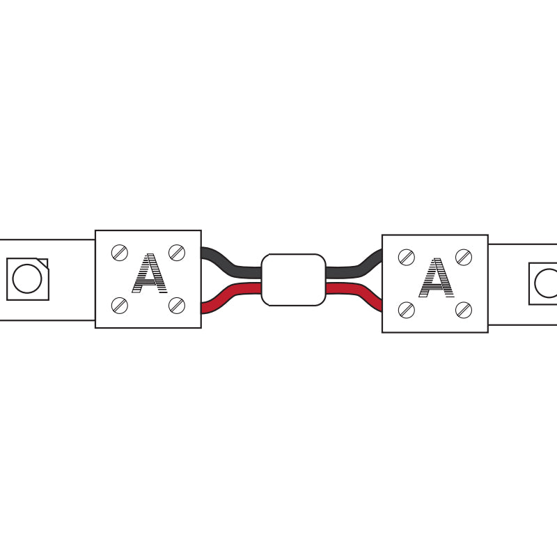 Alloy LED AL-01-02-9900-3IN-JK AmpChamp Connector 3" Jumper Kit for PrimaLine 3 LED Tape Light