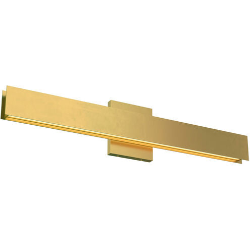 Visual Comfort Architectural 700BCBAU24NB-LED930-277 Modern Sean Lavin Bau LED 24 inch Natural Brass Bath Light Wall Light in LED 90 CRI 3000K 270V, Integrated LED