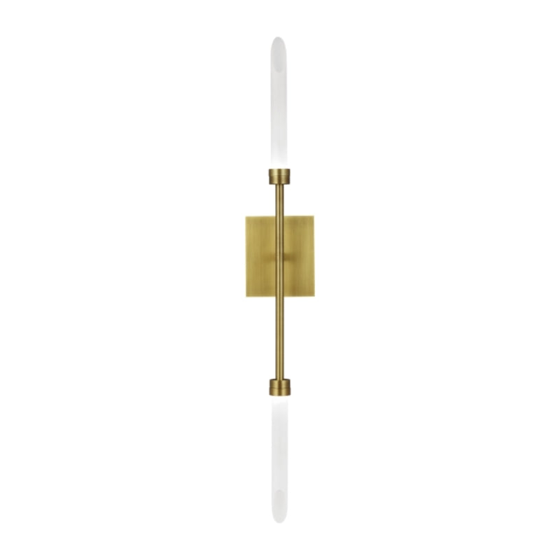 Visual Comfort Architectural 700WSSPRR-LED927-277 Modern Sean Lavin Spur 2-lt 30" Tall Wall Light - CCT: 2700K - Voltage: 277V - Finish: Aged Brass