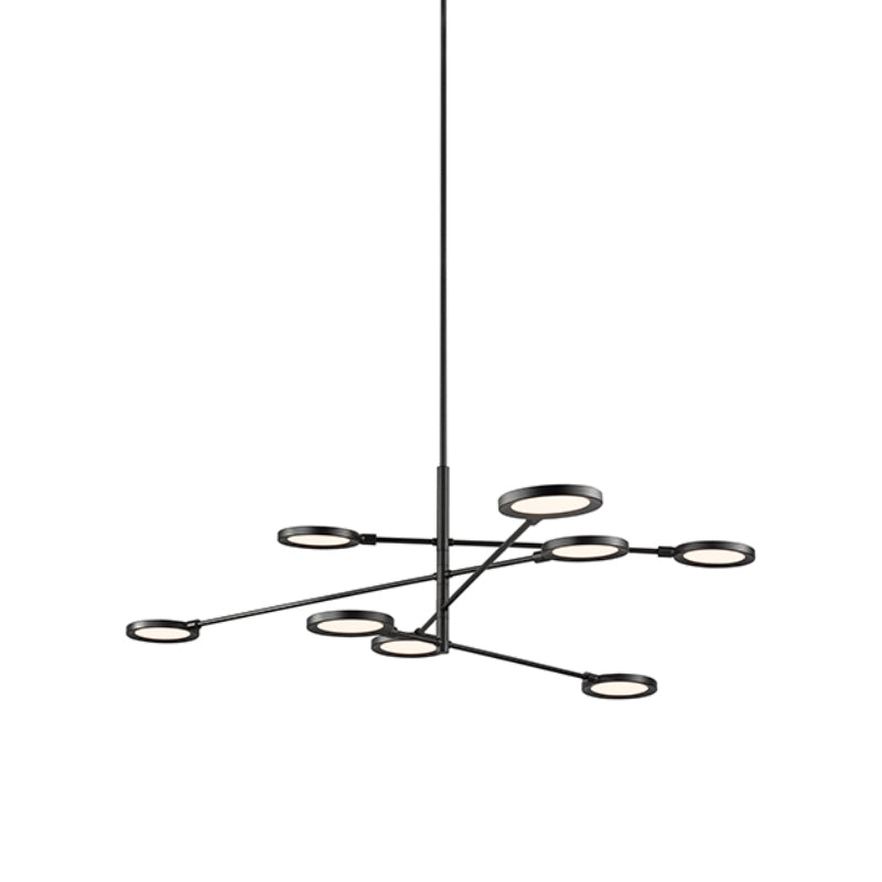 Visual Comfort Architectural 700LSSPCTB-LED930-277 Modern Sean Lavin Spectica 8-lt 56" LED Chandelier - Voltage: 277V - CCT: 3000K - Finish: Matte Black