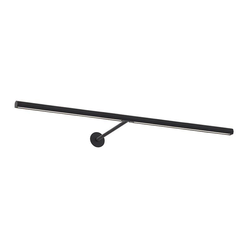 Visual Comfort Architectural 700PLUF24B-LED930 Modern 24" Plural Faceted 1-lt LED Picture Wall Light - 120-277V - CCT: 3000K - Finish: Nightshade Black