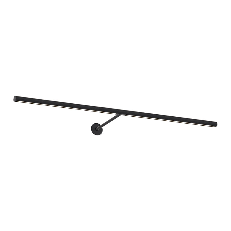 Visual Comfort Architectural 700PLUF30B-LED930 Modern 30" Plural Faceted 1-lt LED Picture Wall Light - 120-277V - CCT: 3000K - Finish: Nightshade Black