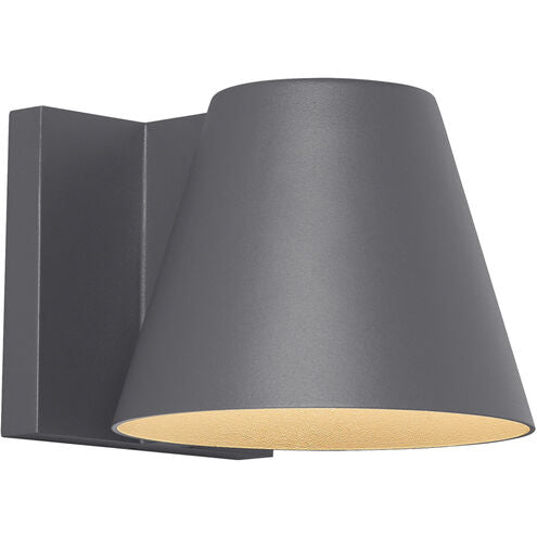 Visual Comfort Architectural 700WSBOW4H-LED830-277 Modern Sean Lavin Bowman LED 4.5 inch Charcoal Wall Light in LED 80 CRI, 3000K 277V, Integrated LED