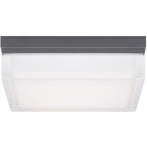 Visual Comfort Modern Collection 700OWBXL930H120 Sean Lavin Boxie 2.5 Inch Charcoal Outdoor Wall/Flush Mount LED 23W 3000K