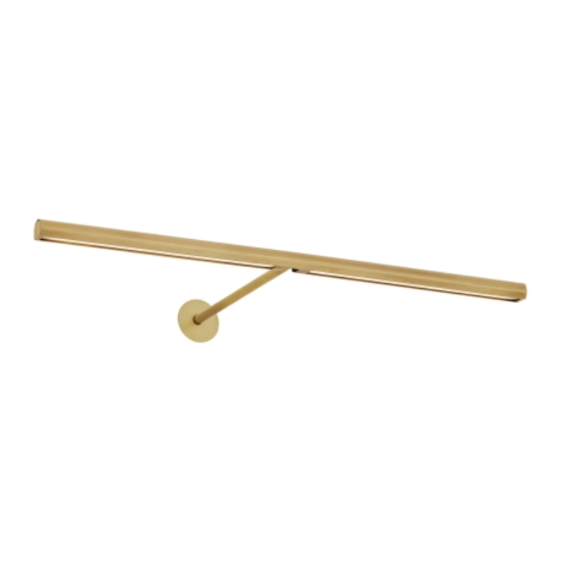 Visual Comfort Architectural 700PLUF18NB-LED927 Modern 18" Plural Faceted 1-lt LED Picture Wall Light - 120-277V - CCT: 2700K - Finish: Natural Brass