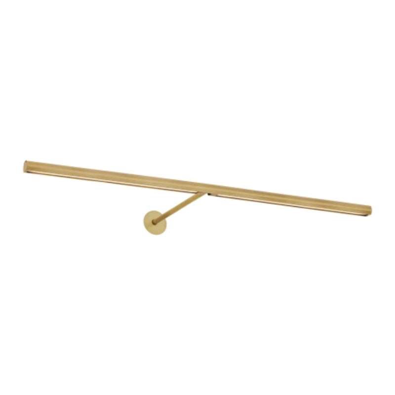 Visual Comfort Architectural 700PLUF24NB-LED927 Modern 24" Plural Faceted 1-lt LED Picture Wall Light - 120-277V - CCT: 2700K - Finish: Natural Brass
