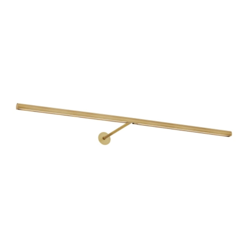 Visual Comfort Architectural 700PLUF30NB-LED927 Modern 30" Plural Faceted 1-lt LED Picture Wall Light - 120-277V - CCT: 2700K - Finish: Natural Brass