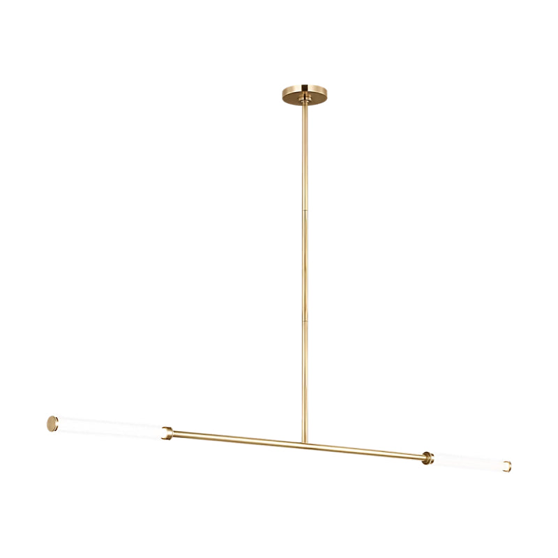 Visual Comfort Architectural SLLS74727HABCG Modern 56" Poza 2-lt LED Chandelier Ceiling Light - 120V-277V - CCT: 2700K - Finish: Antique Brass