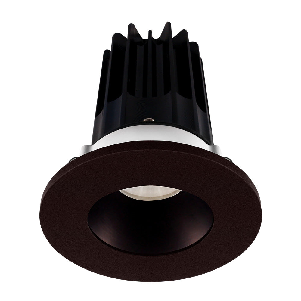 Lotus LED Lights LED-2-S15W-40K-2RRBZ-2RTBZ-60D 2" Round Recessed LED High Output Designer Series, 15W, 1020 Lumens, 4000K, 60° Beam Angle with Bronze Reflector - Bronze Trim
