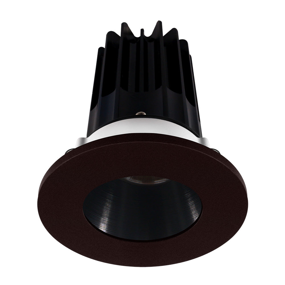 Lotus LED Lights LED-2-S8W2-40K-2RRBK-2RTBZ-60D 2" Round Recessed LED 8W Designer Series, 620 Lumens, CCT 4000K, Black Reflector, Bronze Trim, 60° Beam Angle