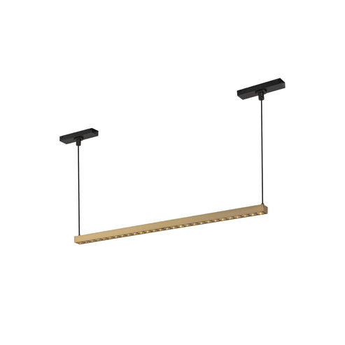 Kuzco Lighting TRL29422-BG-4K Kyan LED 22.13 inch Brushed Gold Linear Pendant Ceiling Light CCT 4000K
