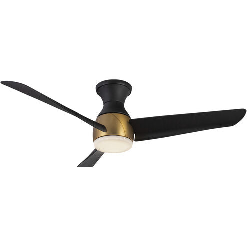 Kuzco Lighting HF91954-BG/MB Thalia 54 inch Brushed Gold and Matte Black Hugger Fan