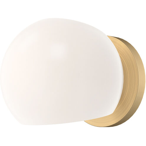 Alora Mood WV548006BGOP Willow 1 Light 6 inch Brushed Gold Bath Vanity Light Wall Light in Opal Glass
