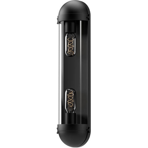 Alora Mood VL539221MBCL Cyrus 2 Light 6 inch Bath Vanity Wall Light Matte Black Finish