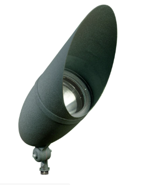 Dabmar Lighting DPR41-L25S-27K-G-HOOD LED Cast Aluminum Spot Light, Voltage 120-277V,E26, Color Temperature 2700K, Green Finish