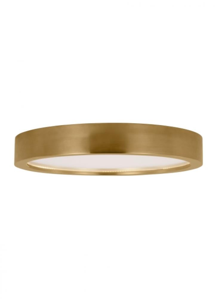 Visual Comfort Architectural KWFM19427NB Kelly Wearstler Cerne 18" LED Flush Mount Ceiling Light Natural Brass, 120V 2700K