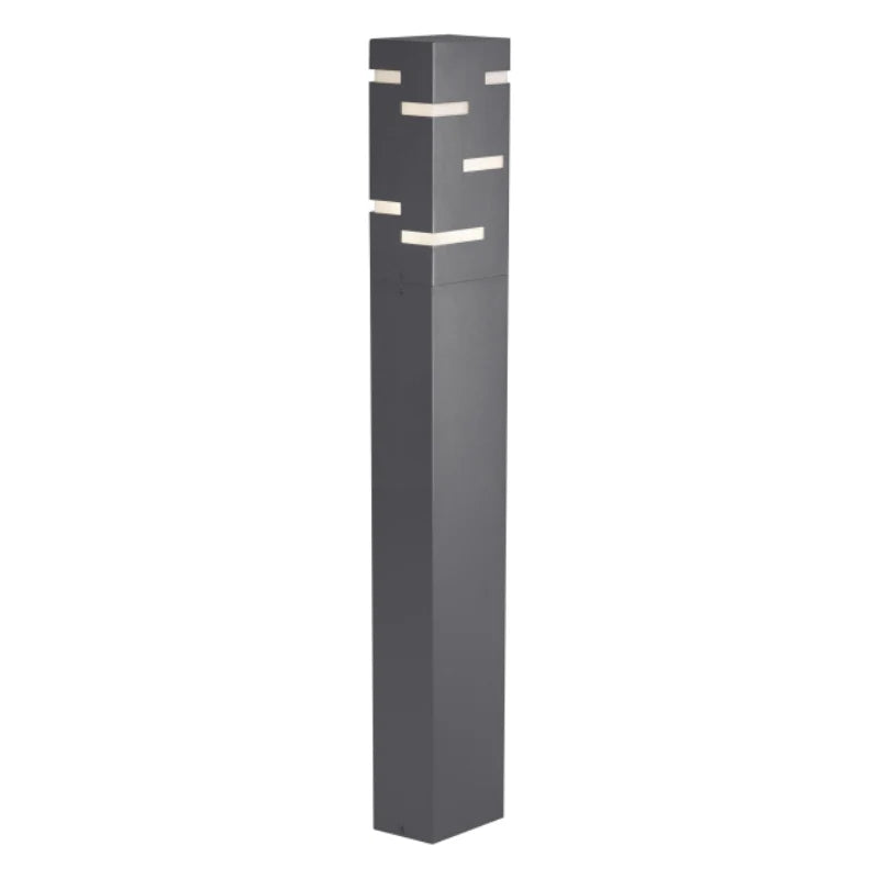 Visual Comfort Architectural 700OBRVL84042DHUNVSPCLF Revel 42" 18.9W 4000K LED Outdoor Bollard Charcoal, Symmetric Light, Button Photocontrol & In-Line Fuse