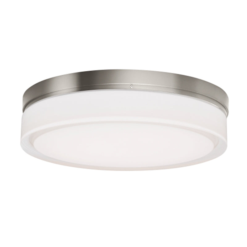 Visual Comfort Architectural 700CQLS-LED Modern Sean Lavin Cirque Large 11" LED Flush Mount Ceiling Light CCT 2700K - Finish Satin Nickel