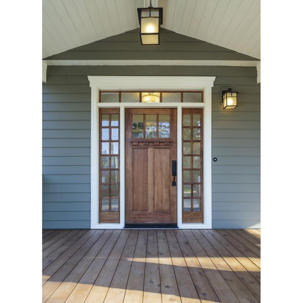Maxim Lighting 4059HOBU Coldwater Outdoor Flush Mount Lifestyle Photo Porch