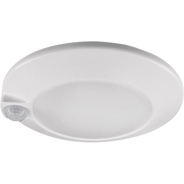 Lotus LED Lights CSC3025-3K-WH Lotus 6" Backlit LED Surface Mount - 15W - Motion Sensor - 3000K - 900 Lumens - Non-Dimming 120V - White
