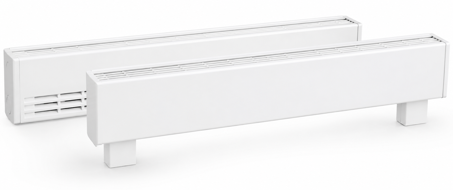 Ouellet OCB0777BL Heavy-duty aluminum draft barrier - Voltage: 277V - Finish: White