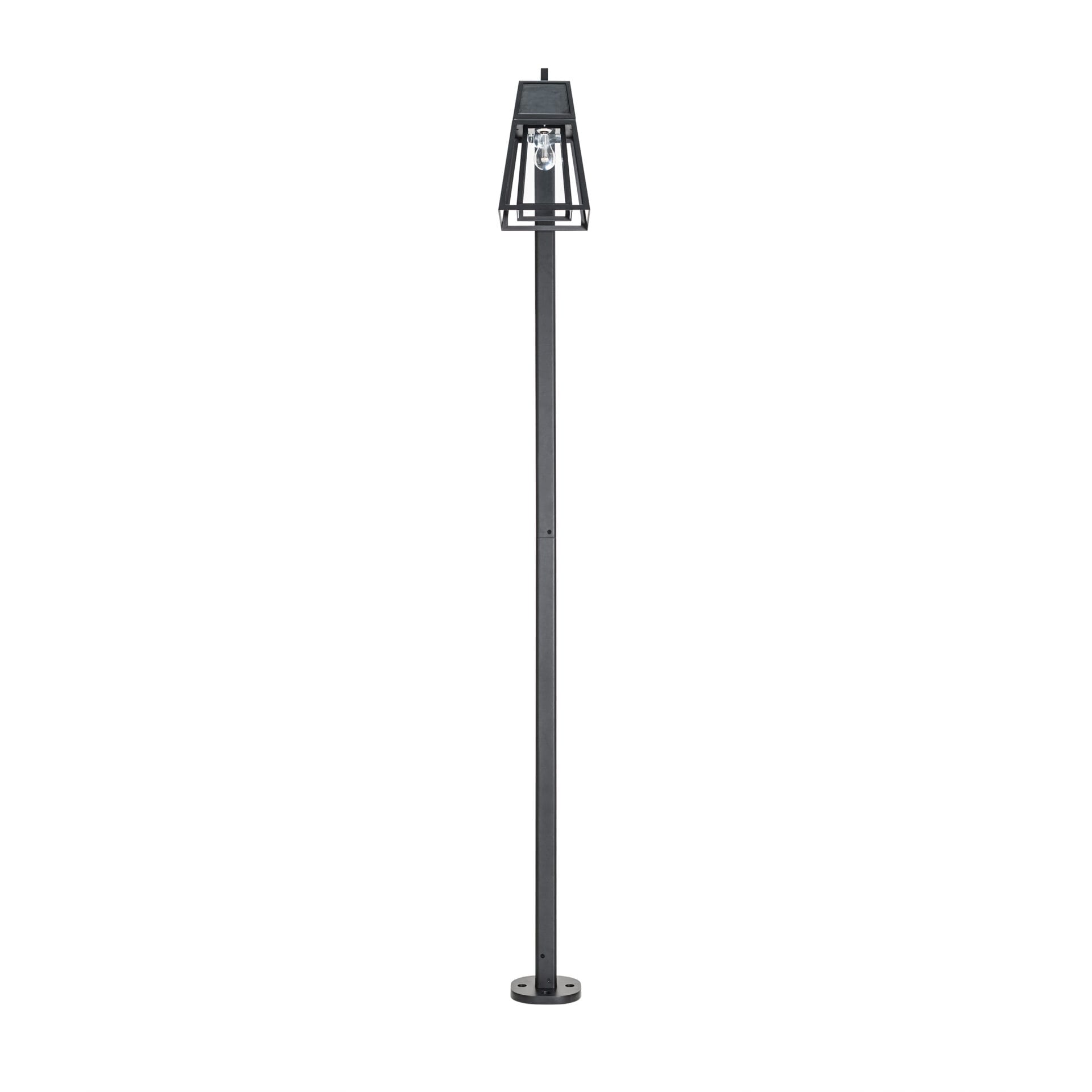 Gama Sonic 66B50001 Aria Solar Post Light, Single, Black Finish