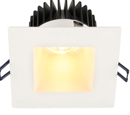 Lotus LED LD4S-3018K-HO-4S-WR-WT-15D 4" Square Deep Regressed LED Downlight, High Output, Wattage 18W, White Reflector, White Trim, Dim to Warm / 3K-18K, 1,250 Lumens, Voltage 120V, 15° Beam Angle