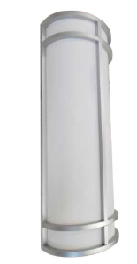 Westgate LDSB-40-MCTP-DD-SIL 40" Outdoor/indoor Led Decorative Wall Sconce (14" WIDE), 120-277V, Selectable Wattage 40W/60W/80W, Lumens 80LM/W, Multi-Color Temperature, Silver Finish