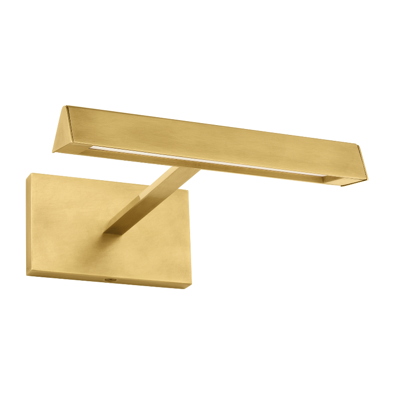 Visual Comfort Architectural 700DES8NB-LED930 Modern Sean Lavin Dessau 1-lt 9" LED Picture Light CCT 3000K - Voltage 120V- Finish Natural Brass