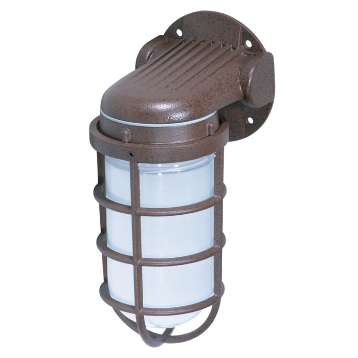Nuvo SF76-623 11" 1-Light Vapor Proof Fixture, Wall Mount, Frosted Glass, Old Bronze, Voltage 120V