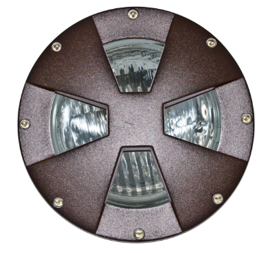 Dabmar Lighting DW4780-L25F-27K-BZ Cast Aluminum Drive-Over Well Light, E26, Color Temperature 2700K Flood, Bronze Finish