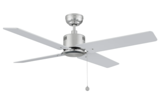 Carro USA CFP524E5-N20-SJ-1 Apex Modern Black 52" Ceiling Fan, Brushed Nickel/Silver Finish