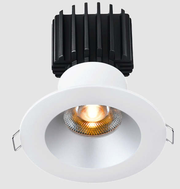 Lotus LED Lights L3F-RRW-AZ-RC36-4C90 Tangra 3" Fixed Round Recessed Wide Alzak Trim Lens Clear, Beam Angle 36°, Color Temperature 4CCT+DTW 35K to 27K, CRI90
