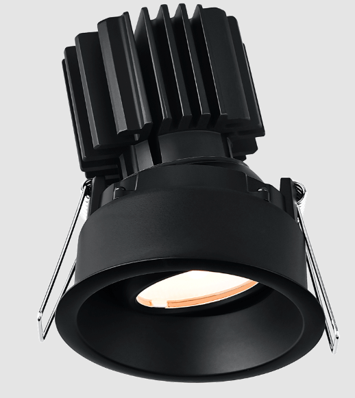 Lotus LED Lights L3G-RRT-BK-RF50-5C95 Tangra 3″ Gimbal Round Recessed Thin Black Trim, Reflector Frosted Glass, Beam Angle 50°, Multi-Color Temperature, CRI95