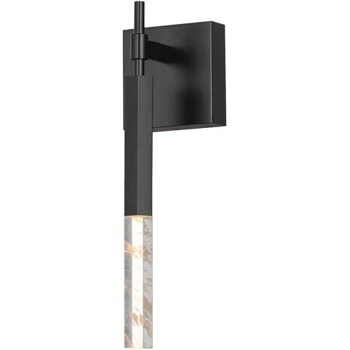 ET2 Contemporary Lighting E11030-95BK 4.75" Diaphane LED Wall Sconce Light - CCT: 3000K - Finish: Black