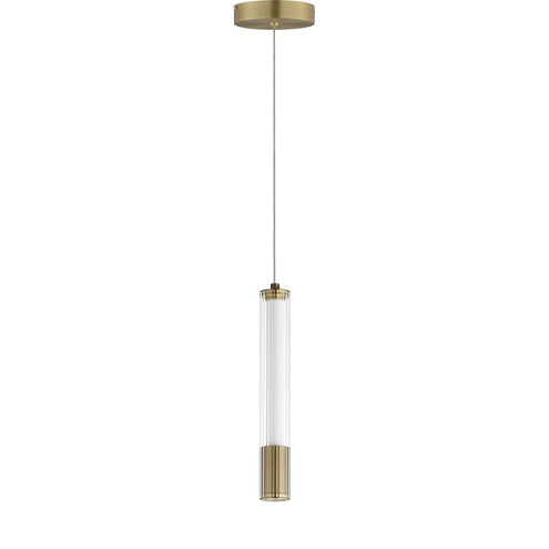 ET2 Contemporary Lighting E11061-144NAB 10 Inch Cortex Single Pendant Ceiling Light - CCT: 3000K - Finish: Natural Aged Brass